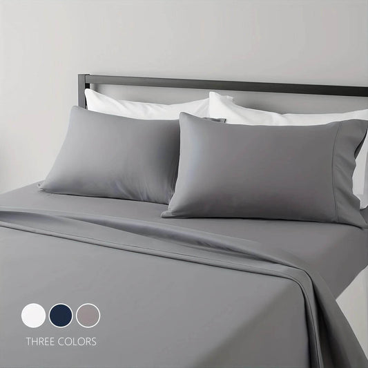 Sheet Set Breathable & Cooling Sheets Hotel Luxury Bed Sheets Extra Soft Easy Fit - 3/4 Piece Set - P12 Hub Europe