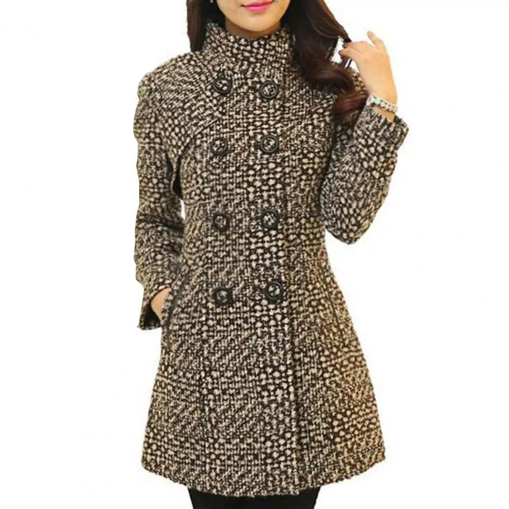 Elegant Vintage Tweed Wool Coat - P12 Hub Europe