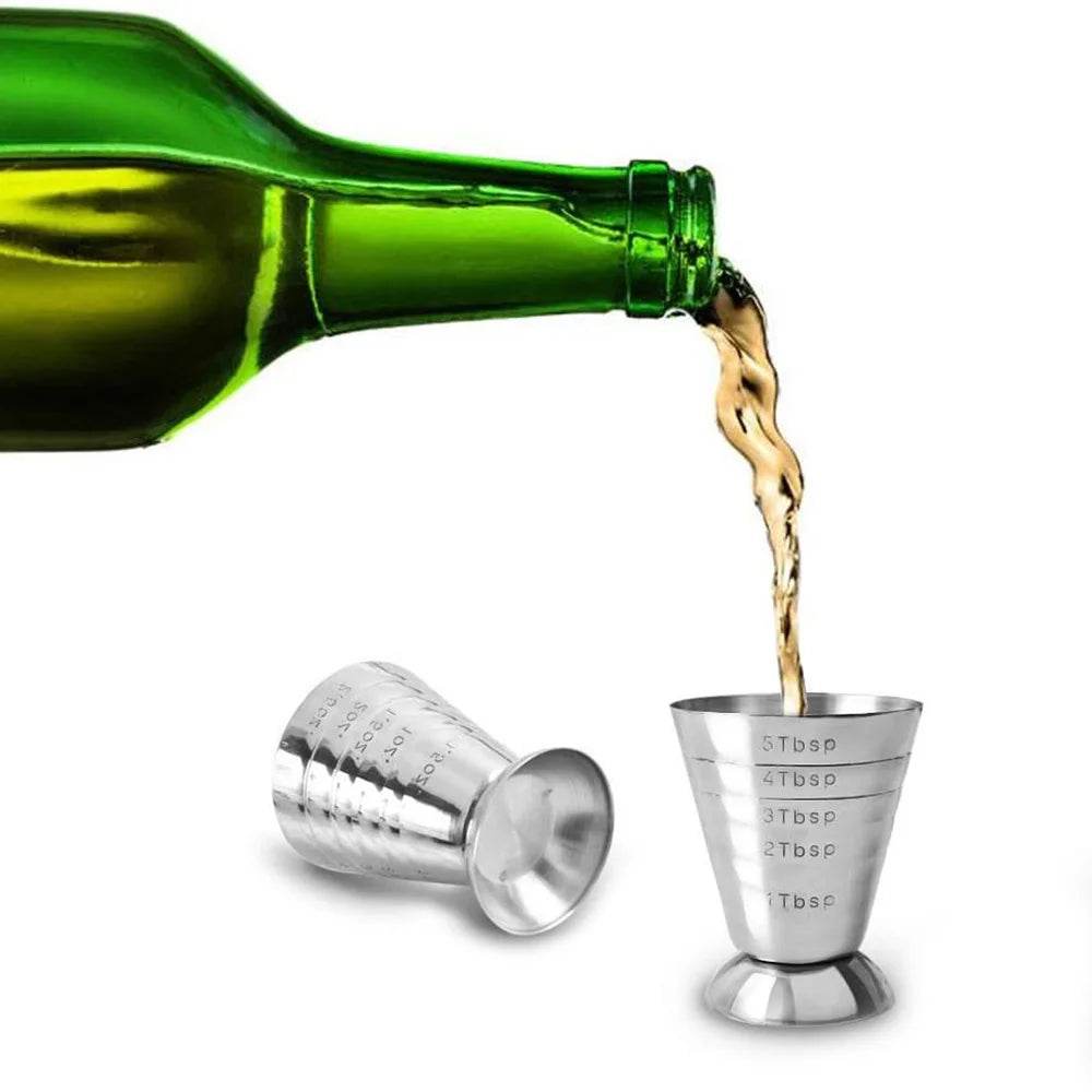 75ML Stainless Steel Measure Cup Cocktail Tool Bar Mixed Drink Cocktail Tools Bar Jigger Cup Barware Home Supply - P12 Hub Europe