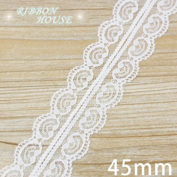 (5 yards/roll) white Lace ribbon fabric Webbing Decoration Lovely gift packing polyester Material - P12 Hub Europe
