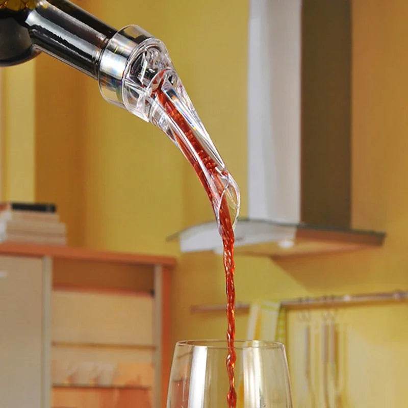 Wine Aerator Pourer Premium Aerating Pourer Red Wine Decanter Cap Spout Stopper Bottle Mouth Dispenser Decanter Spout - P12 Hub Europe