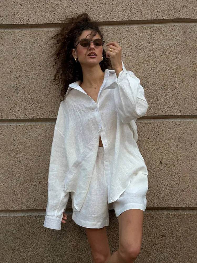 Women's Casual Cotton Linen Set - P12 Hub Europe