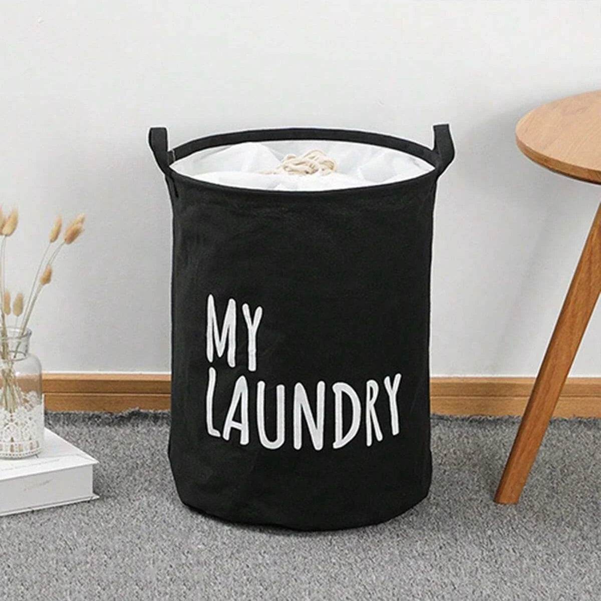 Foldable Drawstring Laundry Basket - P12 Hub Europe