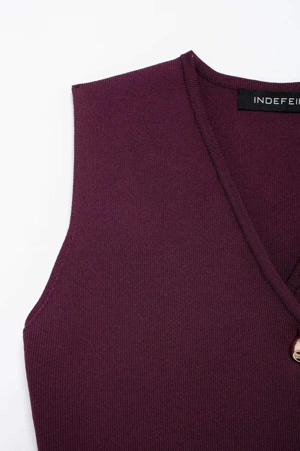 Wine Red Knit Skirt - P12 Hub Europe