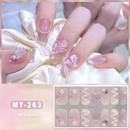 Full Cover Gradient Nail Stickers Multi Color -