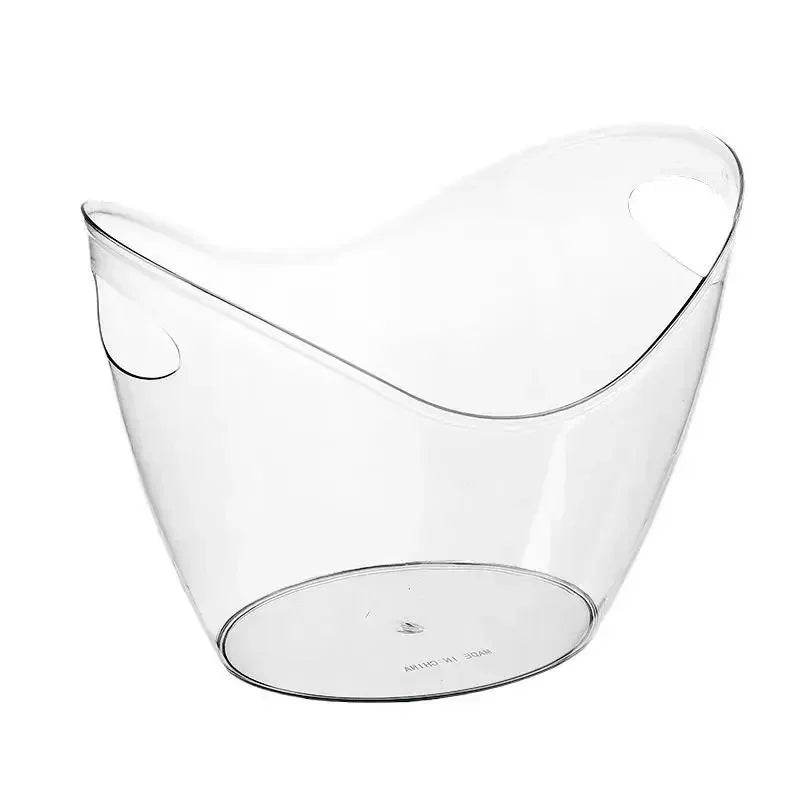 Hot Transparent Ice Cube Storage Bucket Beer Wine Bucket Bar Ice Bucket Container Champagne Can Wine Champagne Beer Chiller - P12 Hub Europe