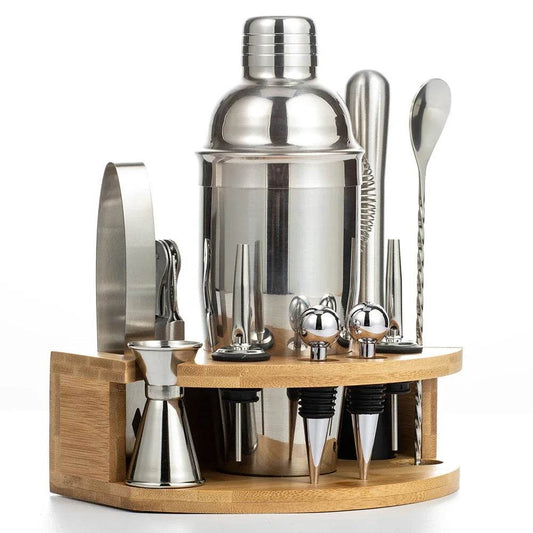 1/3/6/9/11pcs Cocktail Shaker Set Stainless Steel Bartender Kit Cocktail Mixer Wine Martini Boston Shaker Party Bar Tools - P12 Hub Europe