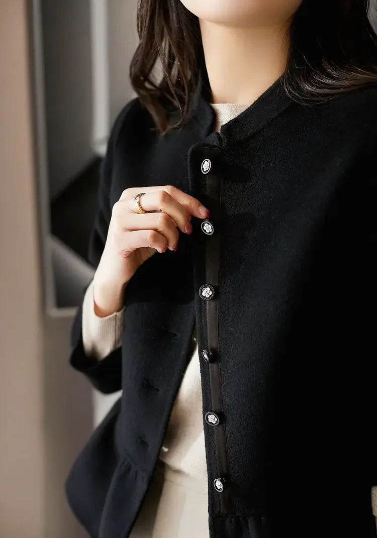 Slim Elegant Wool Coat - P12 Hub Europe