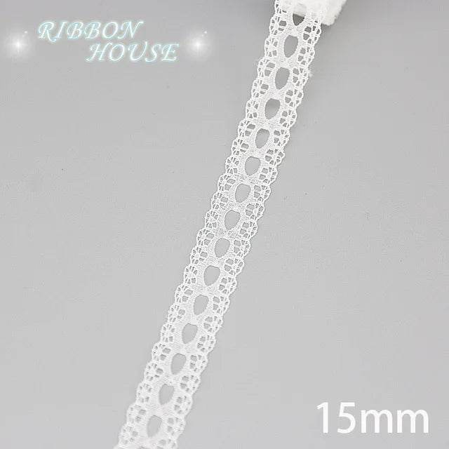 (5 yards/roll) white Lace ribbon fabric Webbing Decoration Lovely gift packing polyester Material - P12 Hub Europe
