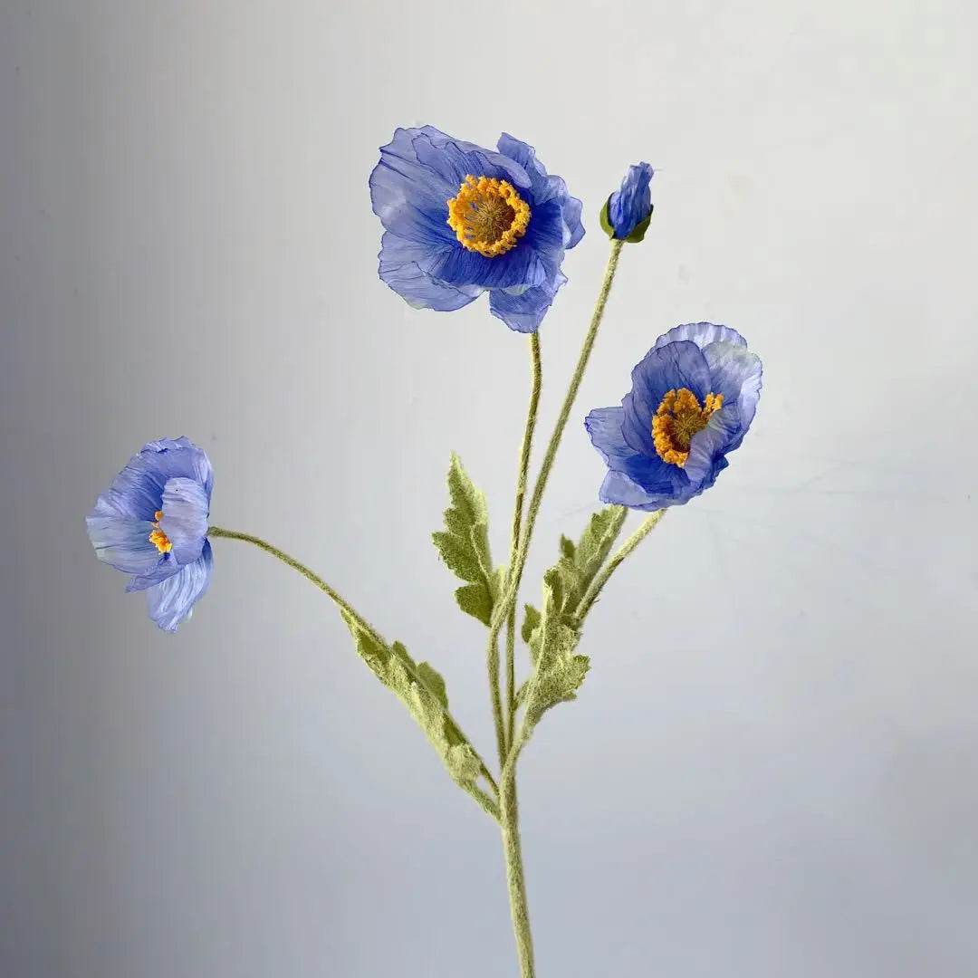 4 Head Artificial Flowers Bouquet Poppy Fake Flowers For Home Decor Garden Party Wedding Decoration Diy Accessories - P12 Hub Europe