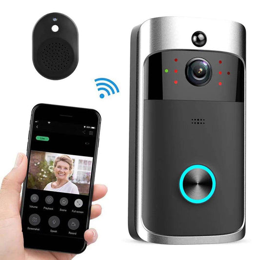 Video Doorbell 720P WiFi 160° View, Night Vision, App Control - P12 Hub Europe