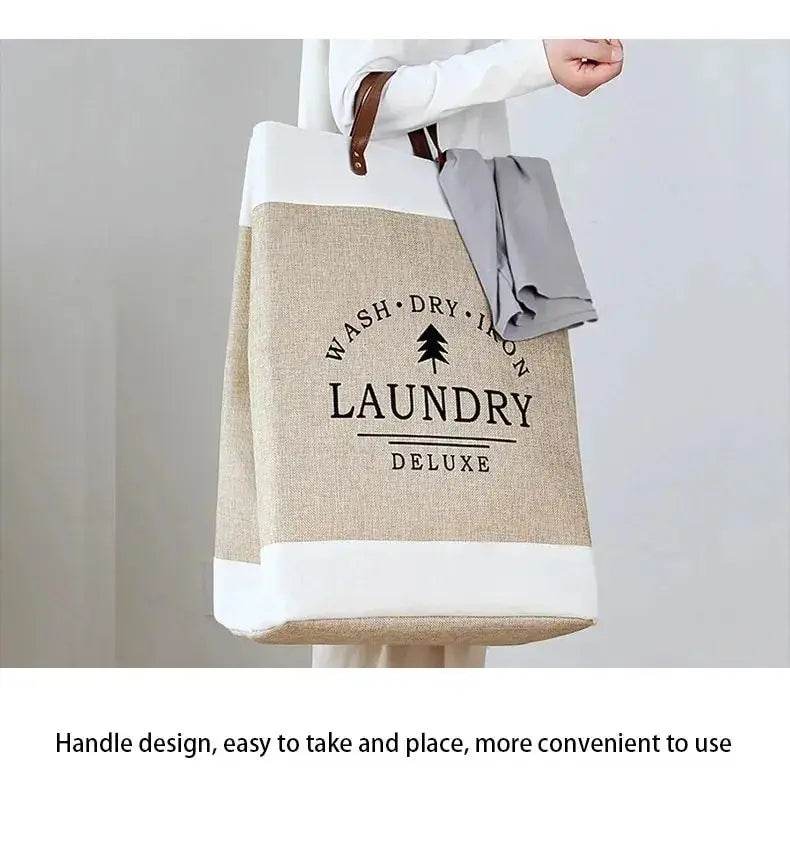 Large Fabric Folding Laundry Basket - P12 Hub Europe