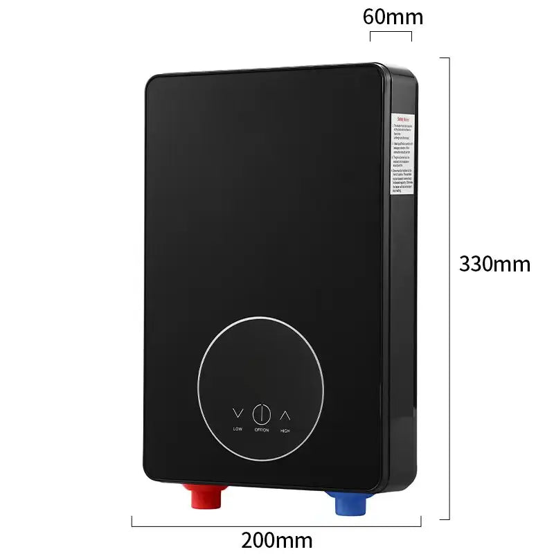 7000W Instant Water Heater LCD Display Thermostat Induction Heater Smart Touch Wall Mounted Electric Water Heater Shower
