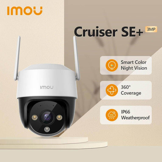 Outdoor Camera IMOU 3MP PTZ WiFi, Color Night, AI Human - P12 Hub Europe