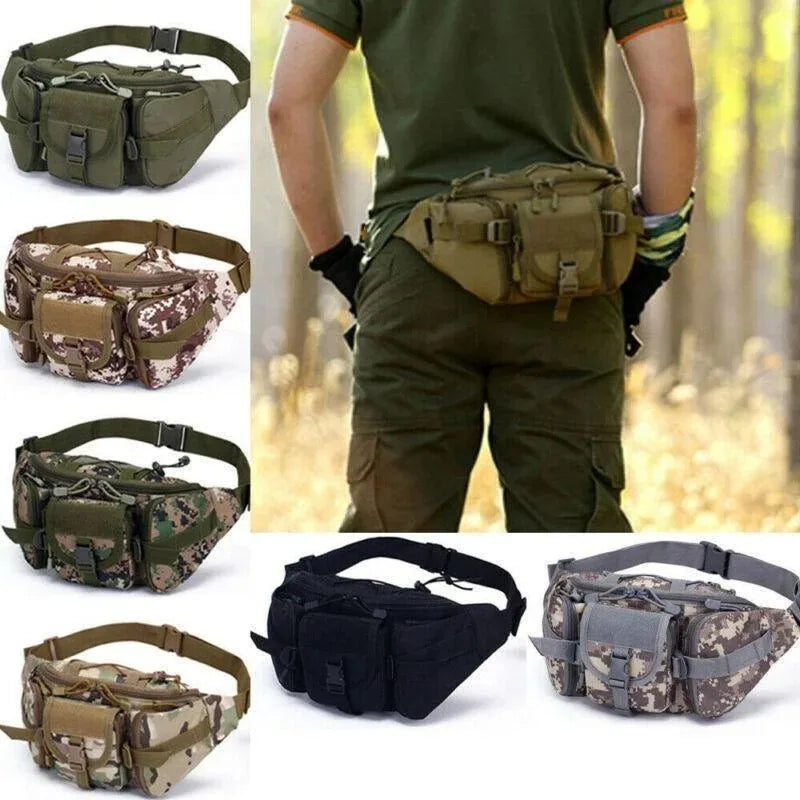 Multifunctional Waist Bag Men Waist Pack Pouch Camping Hiking Climb Outdoor Sports Hip Bum Belt Bag