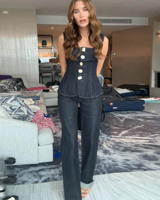 Women Vintage Denim Set - P12 Hub Europe