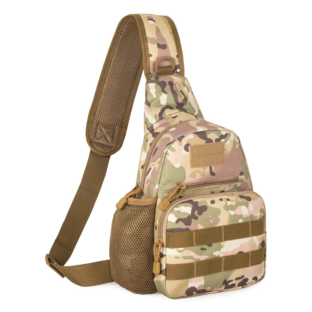 Chest Bag Tactical Shoulder Bag Men Outdoor Sling Multicam Camouflage Camping Travel Hiking Hunting Military Crossbody Bag Y6322