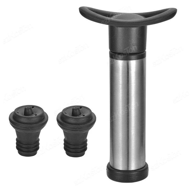Wine Stopper With Vacuum Pump Bar Accessories Air lock Aerator Rubber Black Bottle Stopper Keep Wine Fresh Saver Sealing - P12 Hub Europe