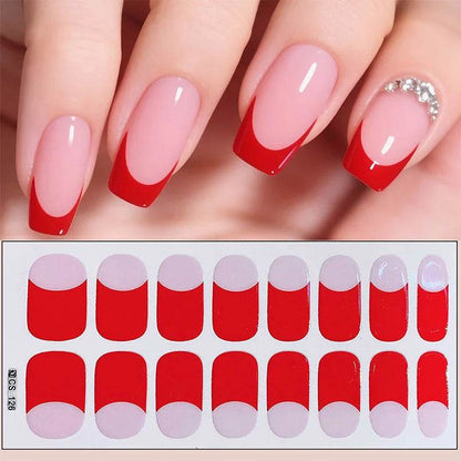 Full Cover Gradient Nail Stickers Multi Color -