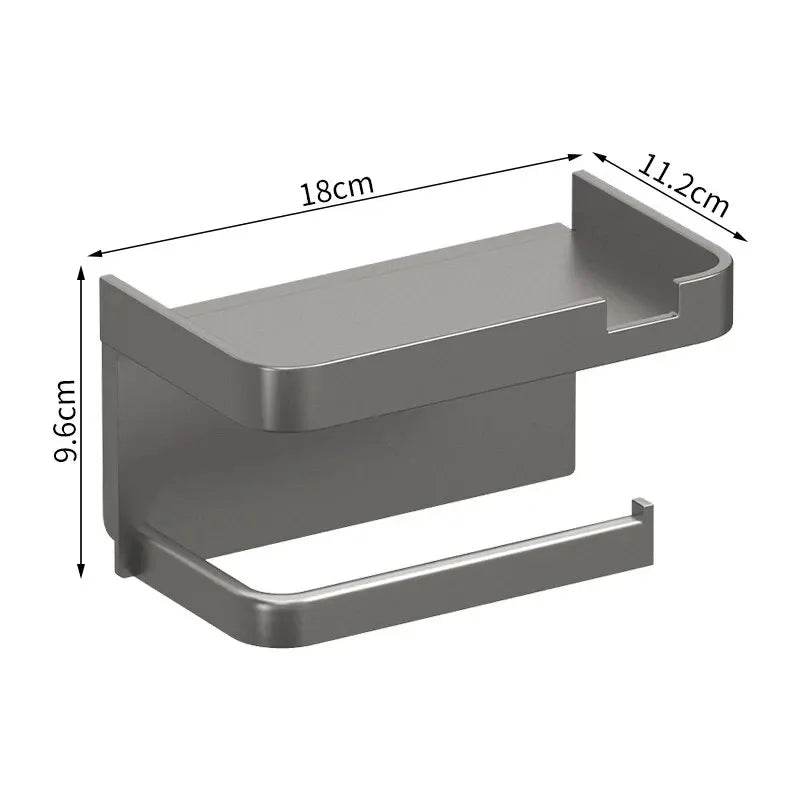 Toilet Paper Holder Plastic Storage Rack Kitchen Towel Placement Of Seasoning Bottles Bathroom Wall Roll Of Paper Phone Storage - P12 Hub Europe