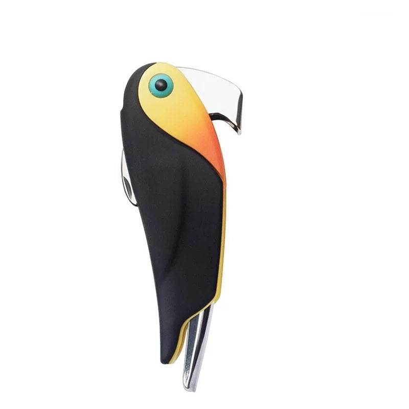 Dog Wine Bottle Opener Corkscrew with Foil Cutter Beer Opener Animal Lover in Zoo Dog Cat Bird Fox Shark Robot Owl Butterfly - P12 Hub Europe