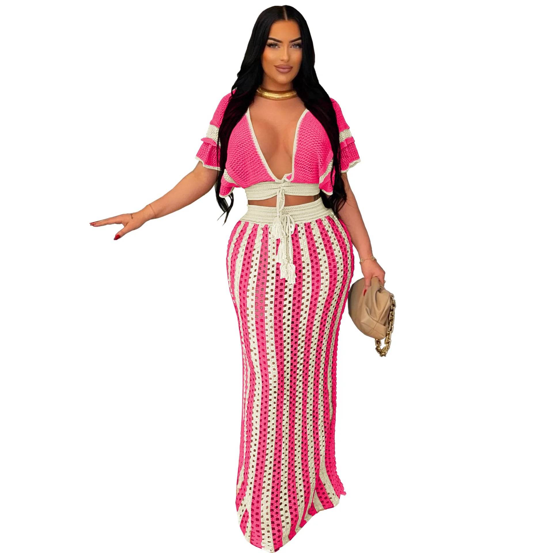 Knitted Vacation Dress Set - P12 Hub Europe