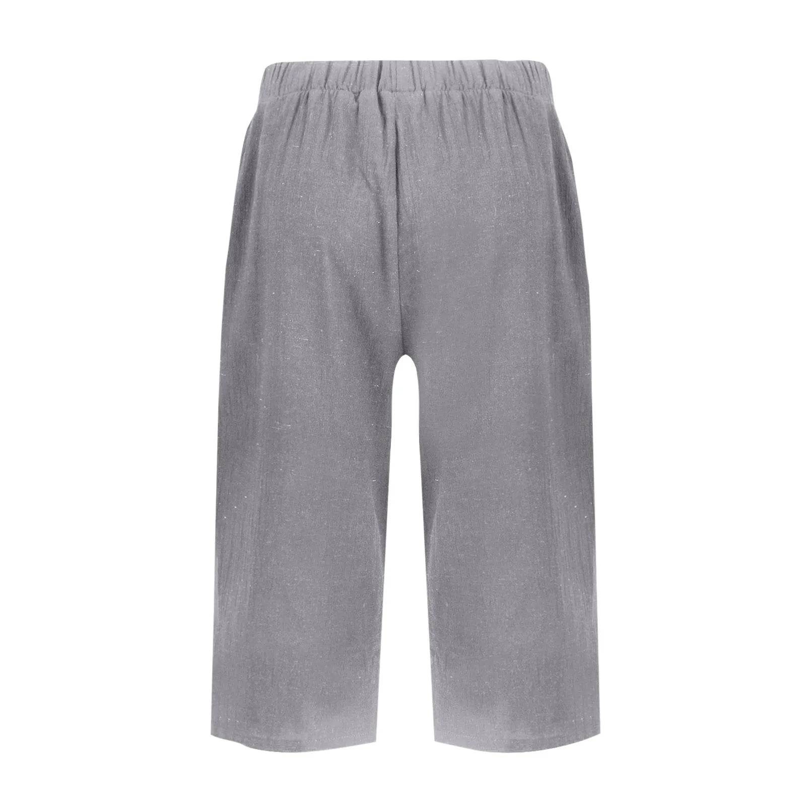 High Waist Solid Workout Capris - P12 Hub Europe
