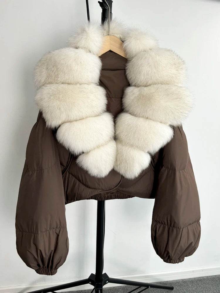 Luxury Fox Fur Down Parka - P12 Hub Europe