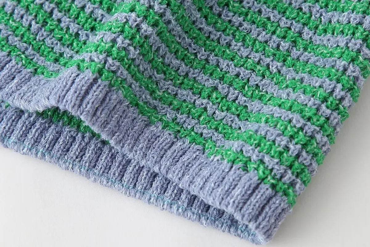 Summer Retro Knitted Shorts Set - P12 Hub Europe