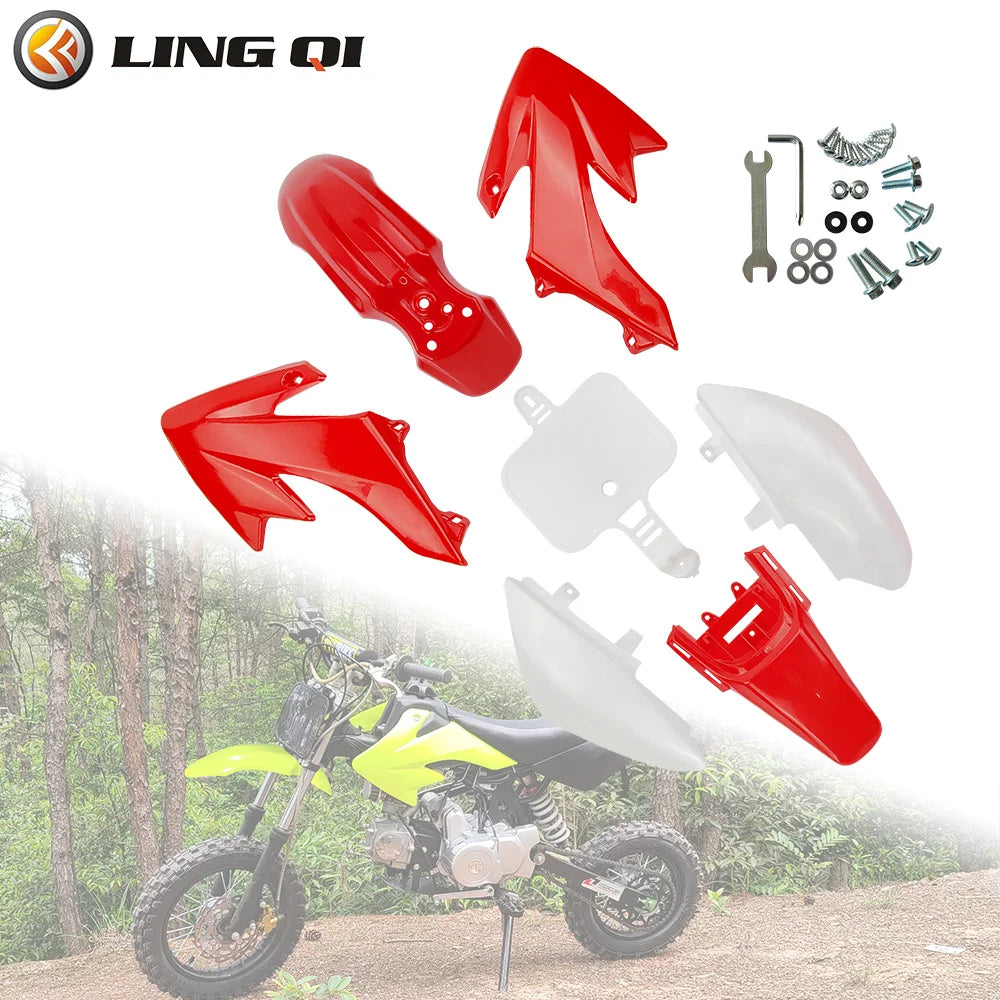 LINQ QI Plastic Fairing Body Kits Fit to CRF50 XR50, For CRF 50 Pit Dirt Motor Trail Bike 50cc 70cc 90cc 110cc 125cc 140