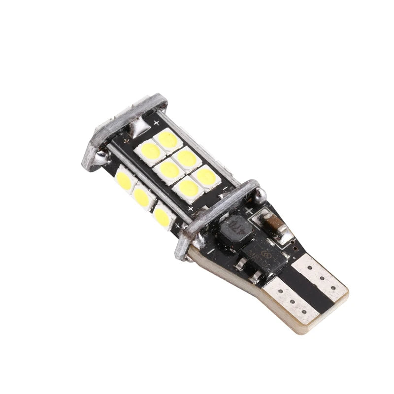1Pc Error Free 921 912 T10 T15 W16W Led Reverse Light, 24Smd 3030 Led Bulb 1500 Lumens Extremly Bright For Car Led Backup Revers