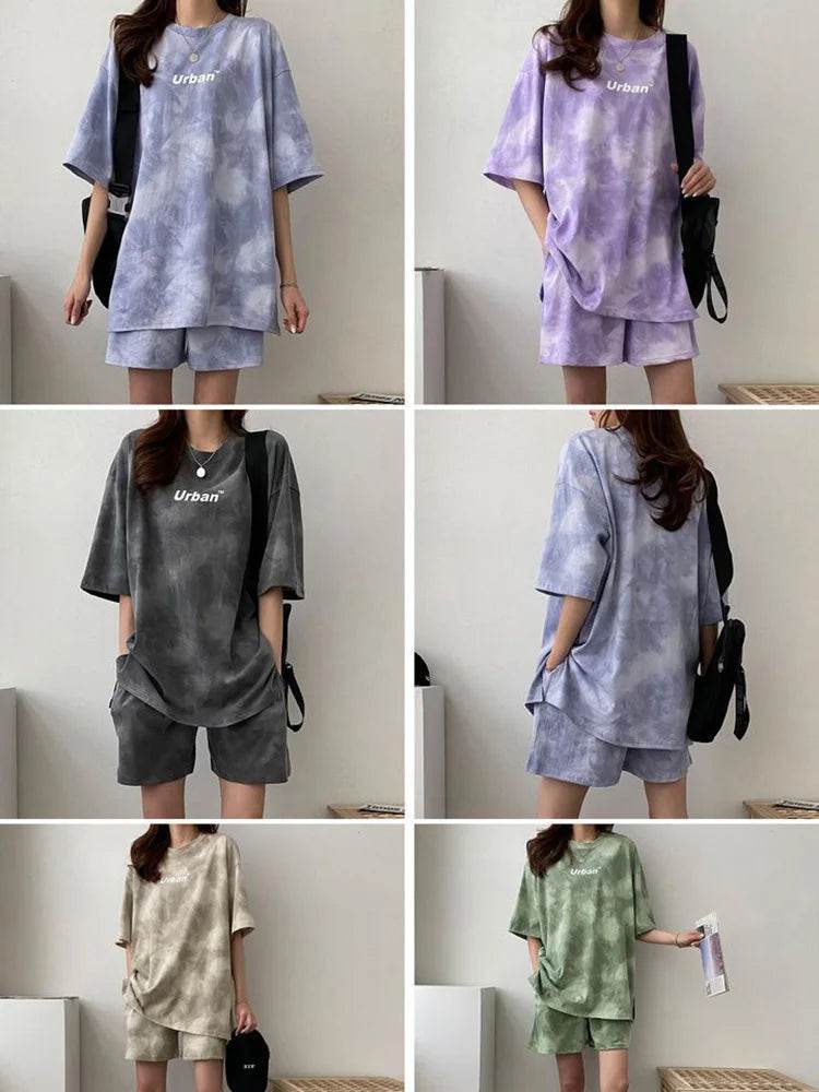 Summer Tie Dye Shorts Set - P12 Hub Europe