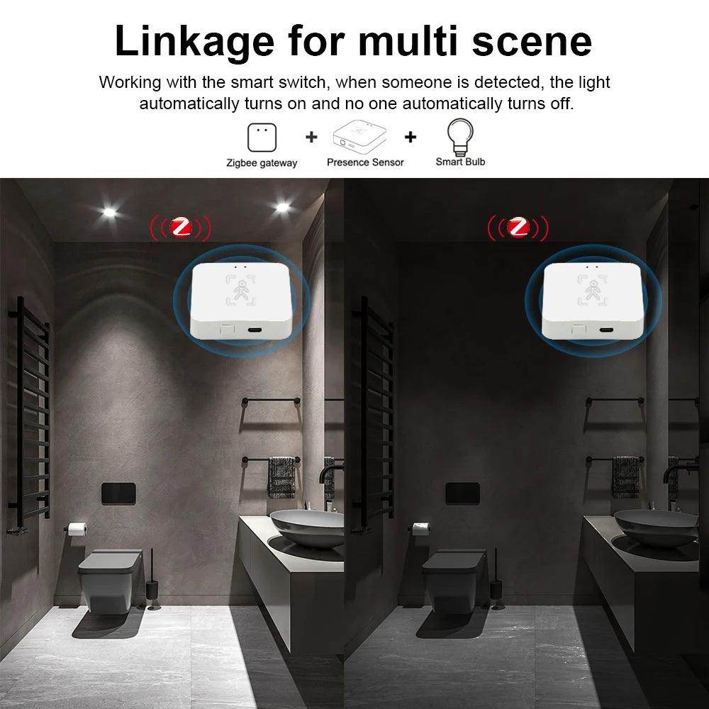 Human Presence Detector, Zigbee Radar | Smart Home Motion Sensor - P12 Hub Europe