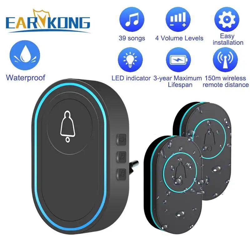 Doorbell Wireless | 39 Tunes, 300M, Waterproof - P12 Hub Europe