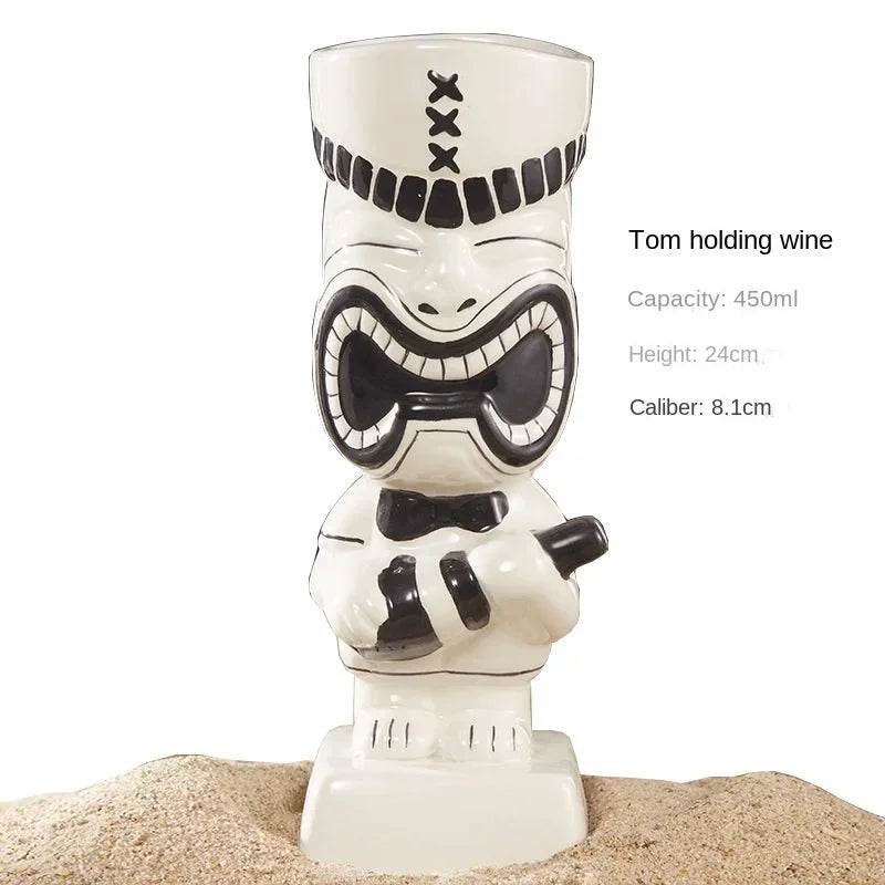 60 Types Ceramic Hawaii Tiki Mugs Creative Cocktail Glasses Beer Glass Martini Glasses Wine Glass Funny Cup Gift for Men - P12 Hub Europe