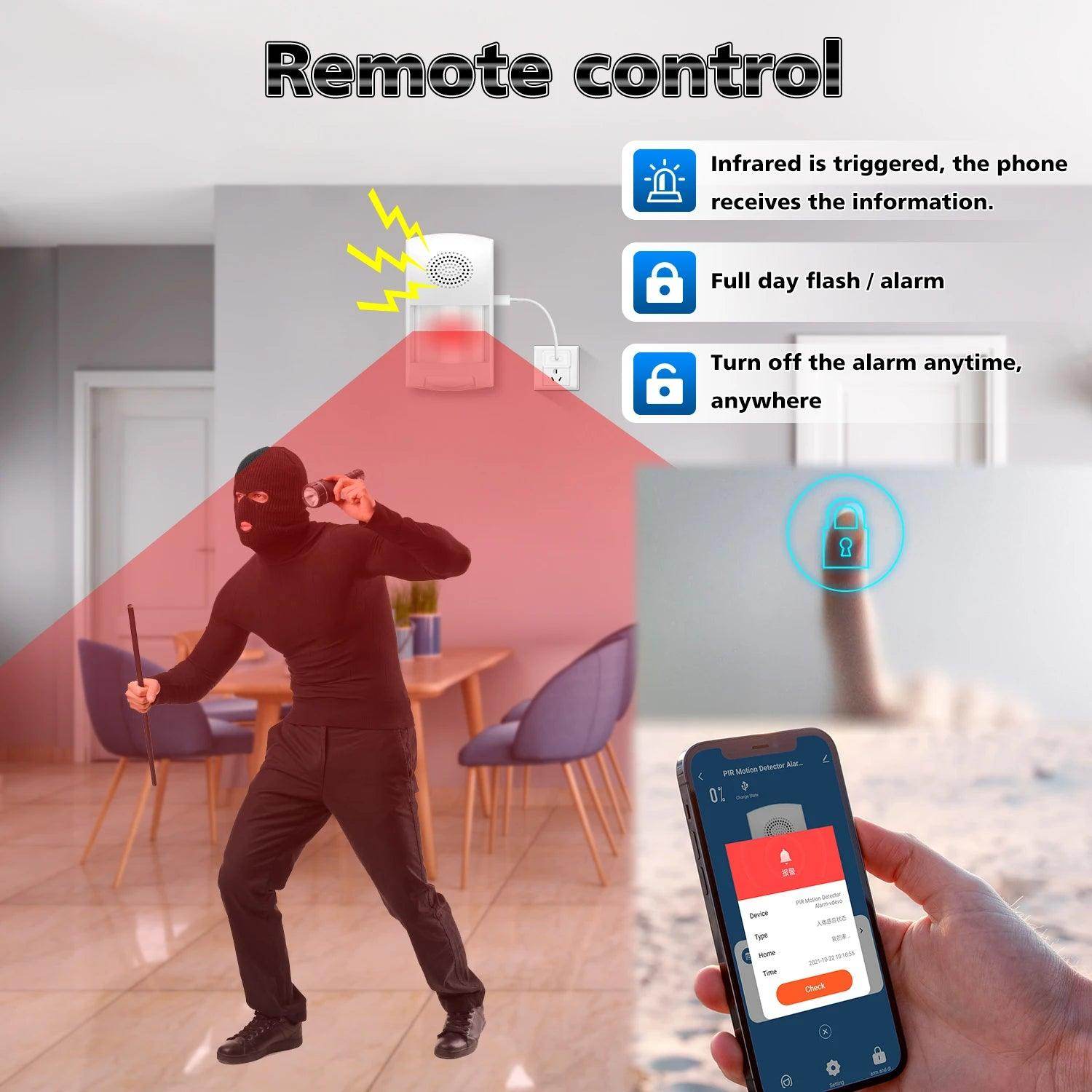 Sensor Alarm WiFi PIR Tuya Smart - P12 Hub Europe