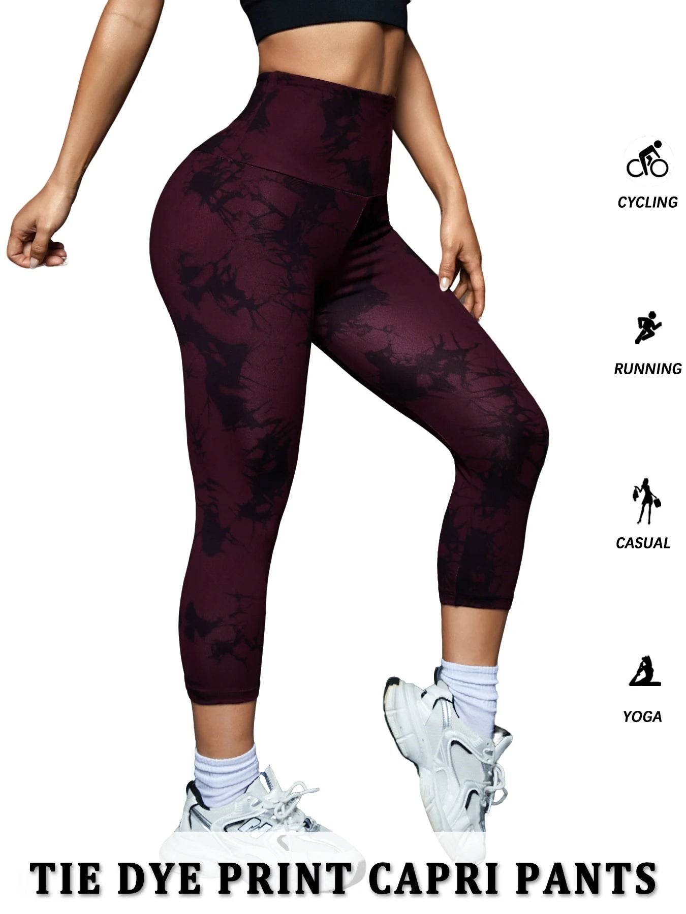 Women's High Waist Yoga Capris - P12 Hub Europe