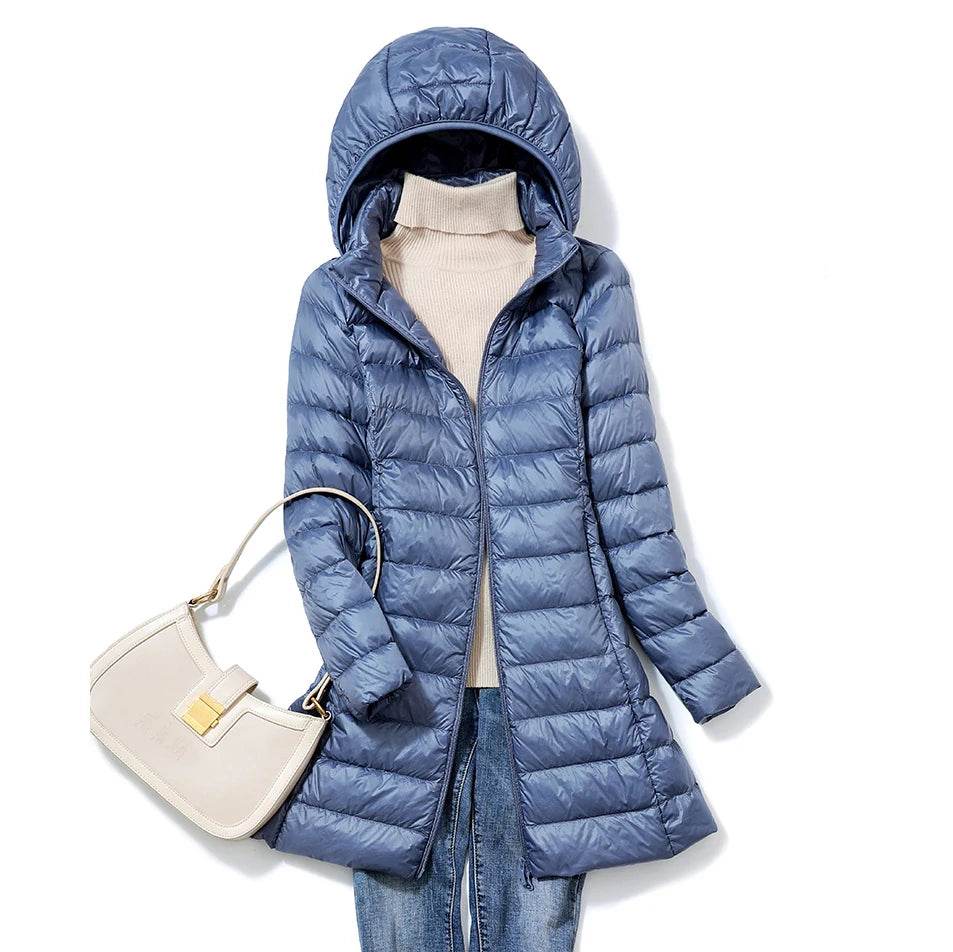 Korean Slim Hooded Down Parka - P12 Hub Europe