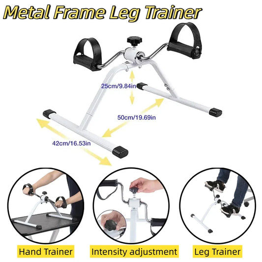 Home Mini Bicycle Gym Trainer Indoor Sports Exercise Bike Workout Pedal Bike Stationary Exercise Pedals Arms Legs Trainer Bike