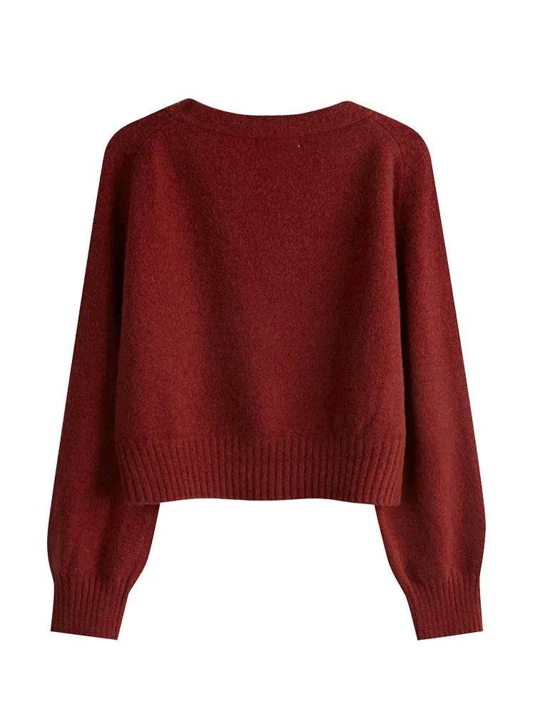 Diagonal V-Neck Cardigan - P12 Hub Europe