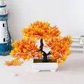 Artificial Plastic Plants Bonsai Small Tree Pot Potted Flower Garden Fake Plant Arrangement Ornaments Room Home Table Decoration - P12 Hub Europe