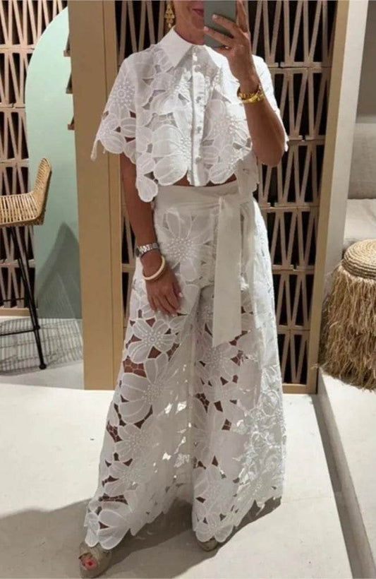 Spring Hollow Wide-Leg Suit - P12 Hub Europe