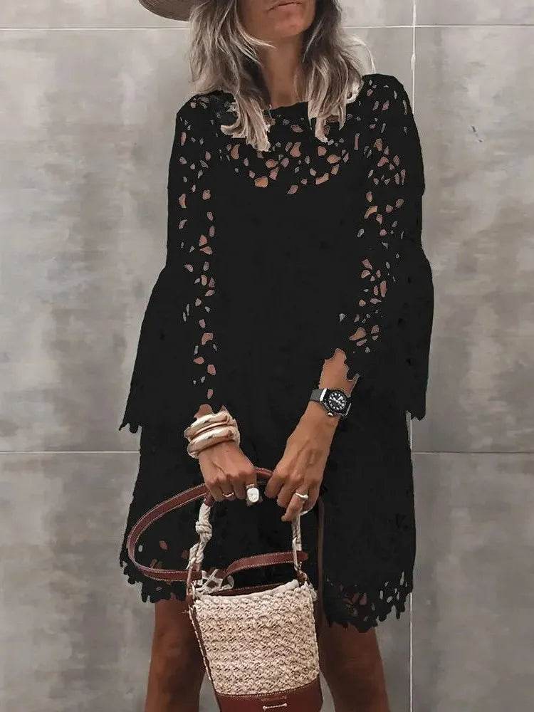 Ethnic Lace Knee Dress - P12 Hub Europe