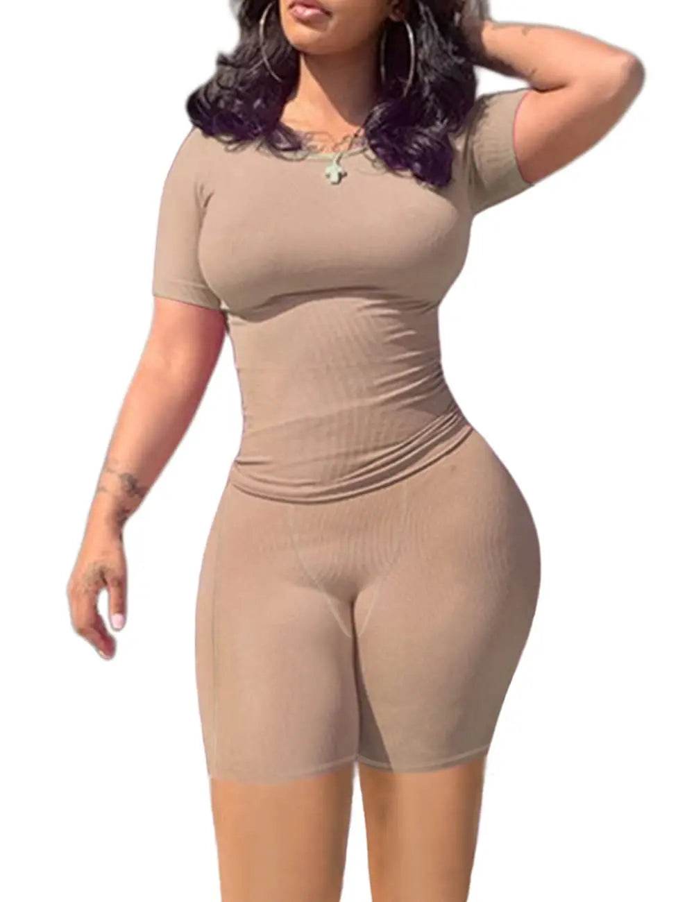 Ribbed Summer Lounge Shorts Set - P12 Hub Europe