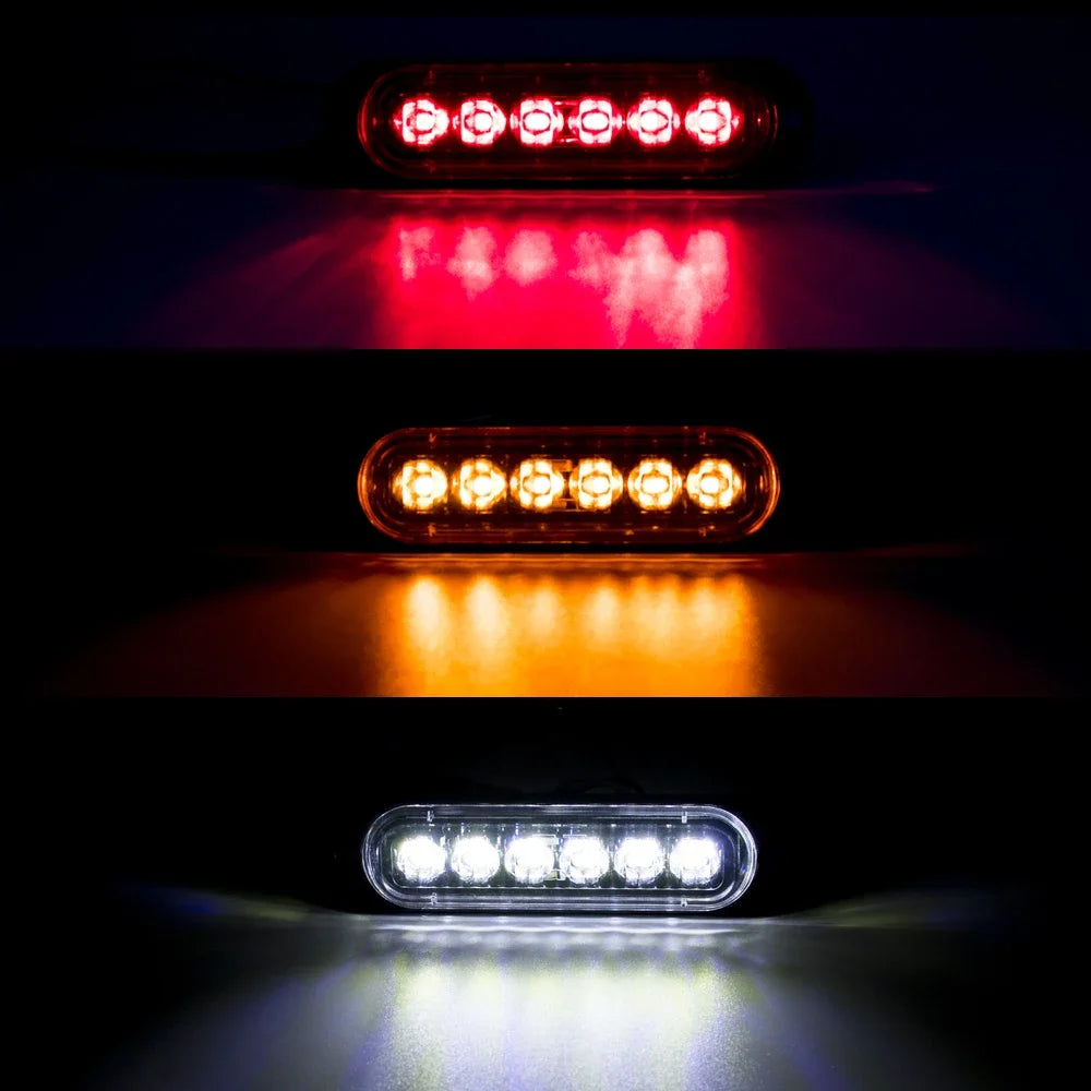 4x/6x/8x/10x 12V 24V External LED Side Marker Warning Light Clearance Lamp Turn Signal Light For Truck Trailer RV Lorry Caravan