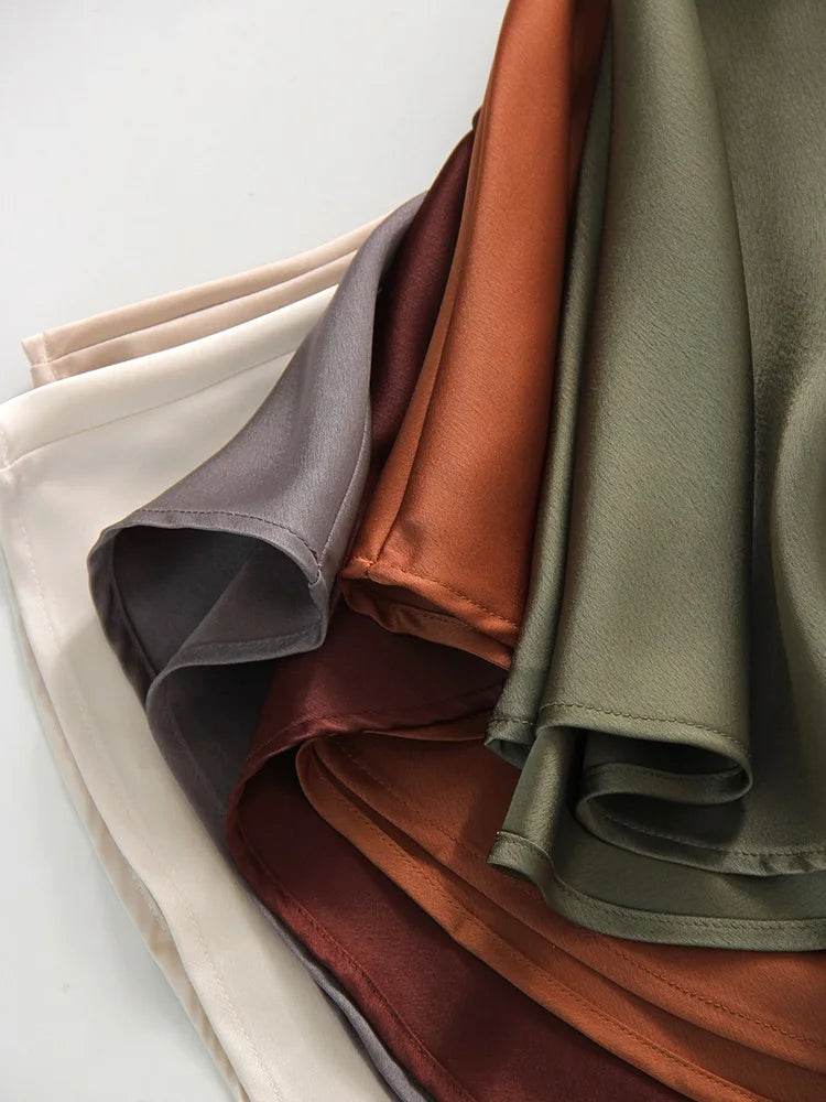 Women's Satin Maxi Skirt - P12 Hub Europe