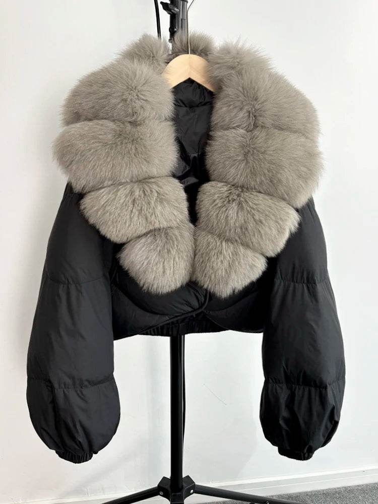 Luxury Fox Fur Down Parka - P12 Hub Europe