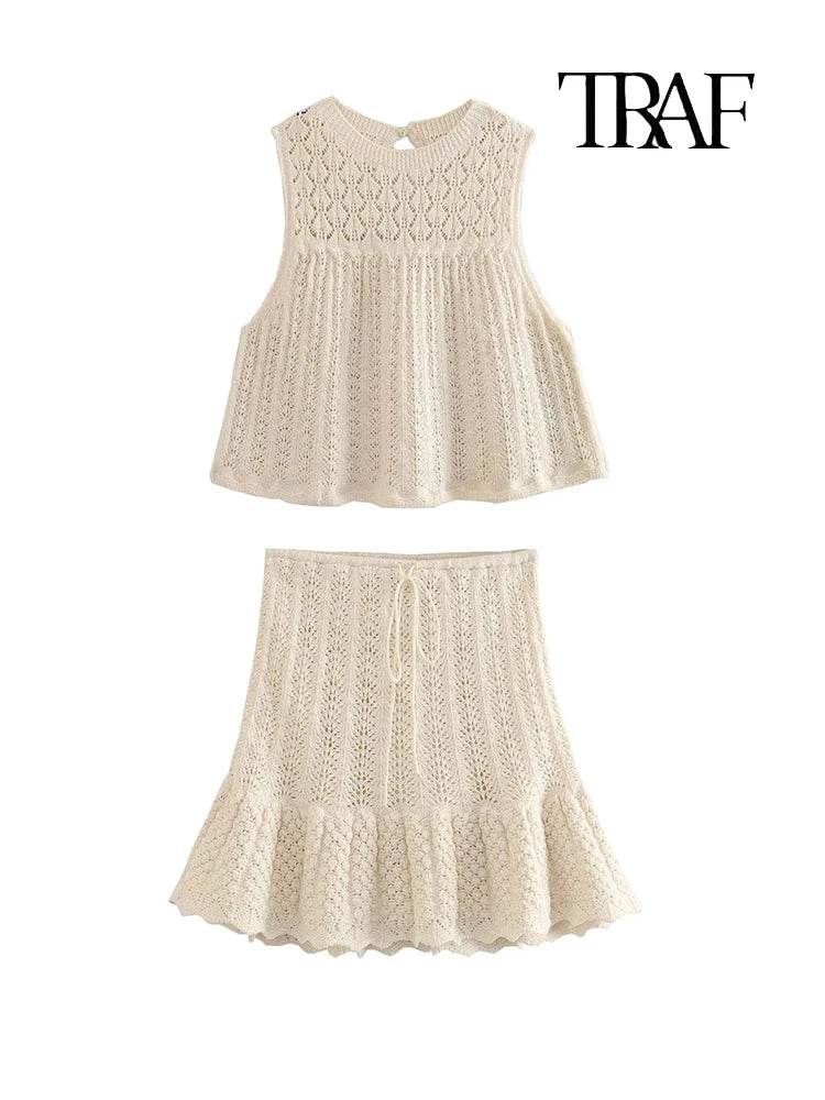 Women Knit Skirt Set - P12 Hub Europe