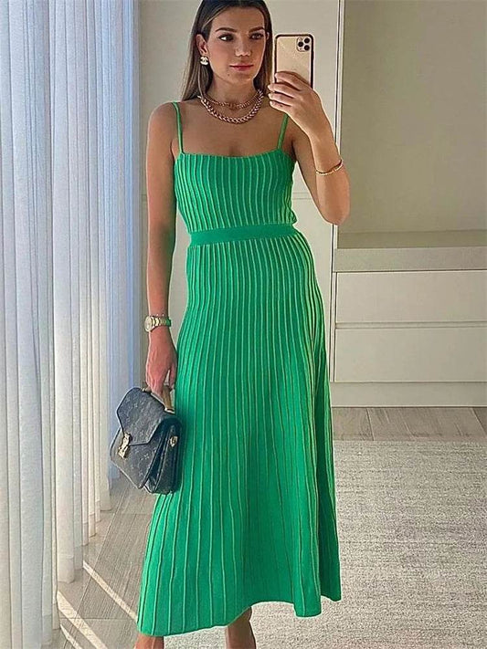 Tossy Backless Ribbed Maxi Dress - Summer Style - P12 Hub Europe