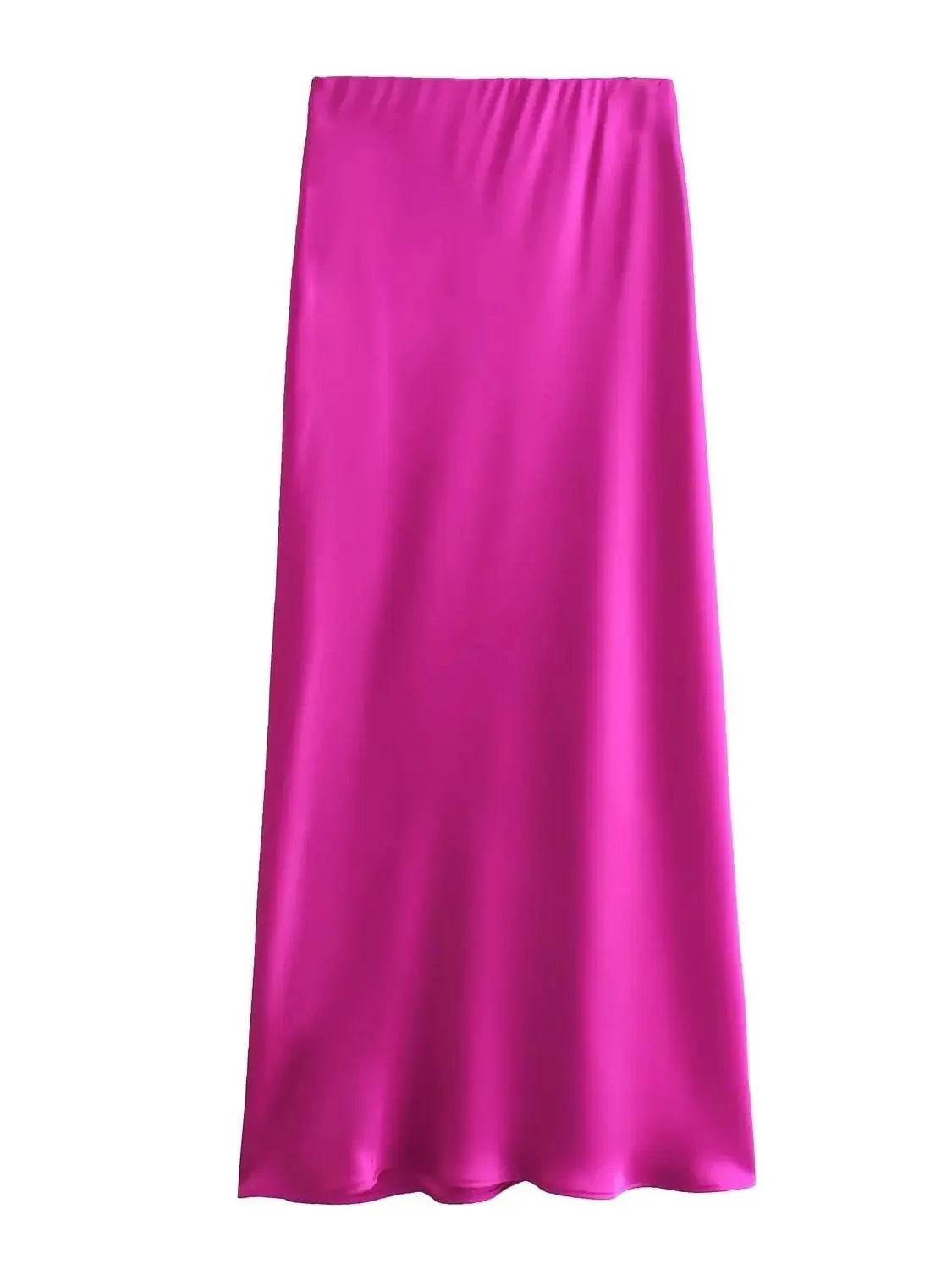 Women's Flowing Satin Midi - P12 Hub Europe